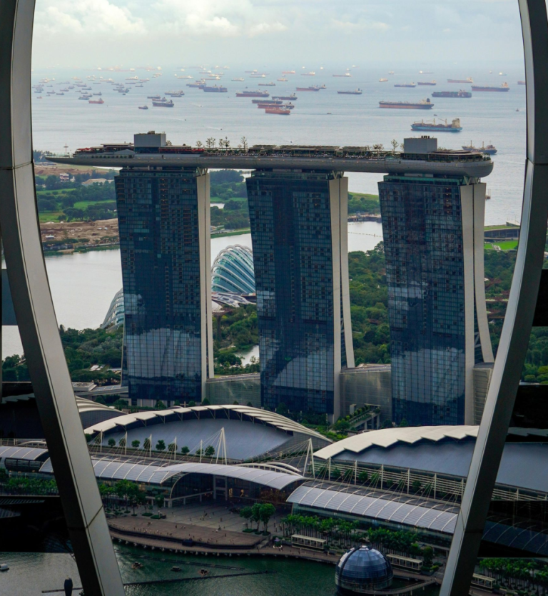 shipping over the bay