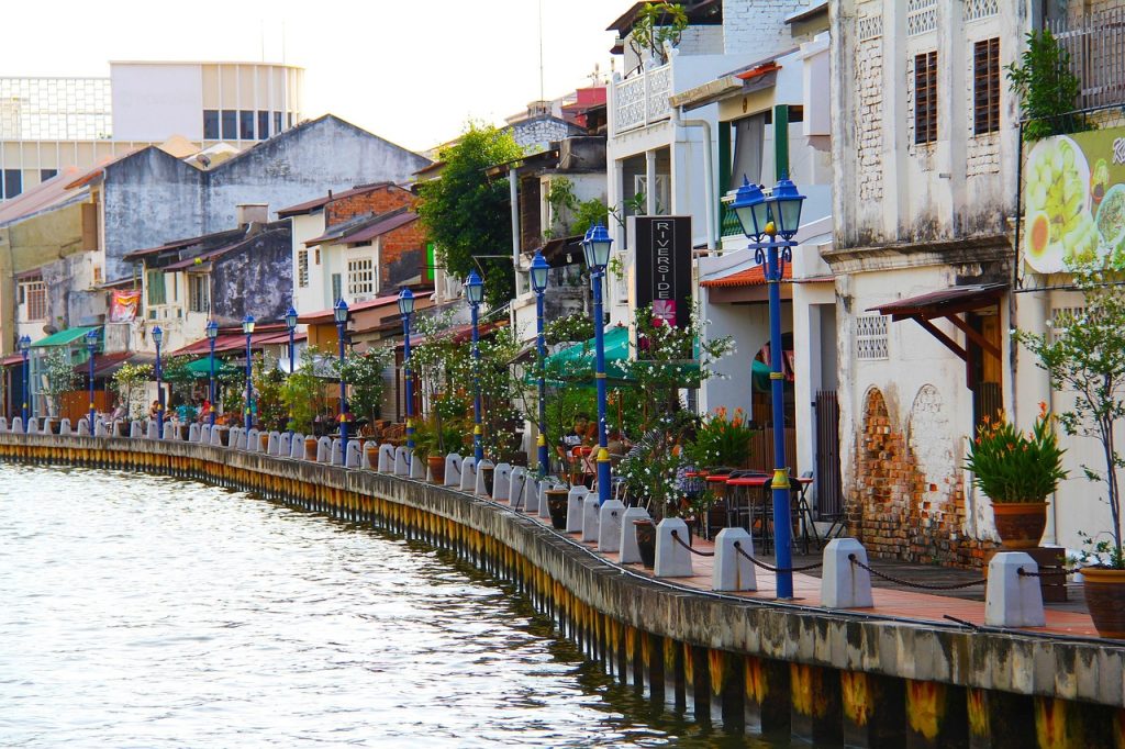 Malacca Riverside) is the historic heart of the city, known for its vibrant street art, colonial-era architecture, and a scenic promenade lined with cafes and bars.