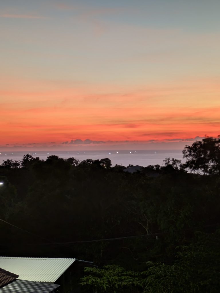 Timelapse sunset, from our balcony, Uluwatu